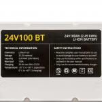 24V 100AV li-ion BT IP-67 waterproof 2,49 kWh  (new)