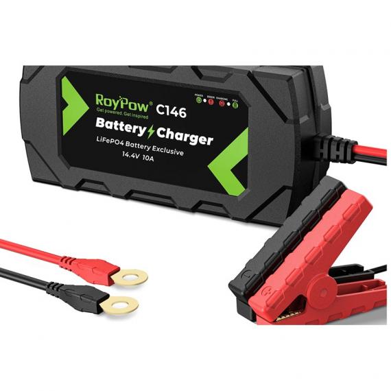 ROY POW LIFE PO4 AKUMULIATORIAUS PAKROVĖJAS 12V 10AMP IP65