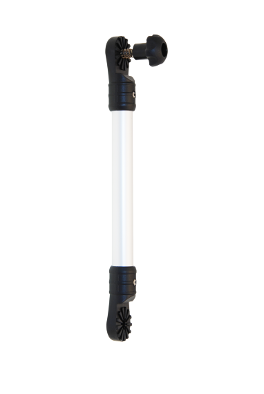 Extender for Accessories  (L —  305 mm) with Right Angled 27,7° Splines