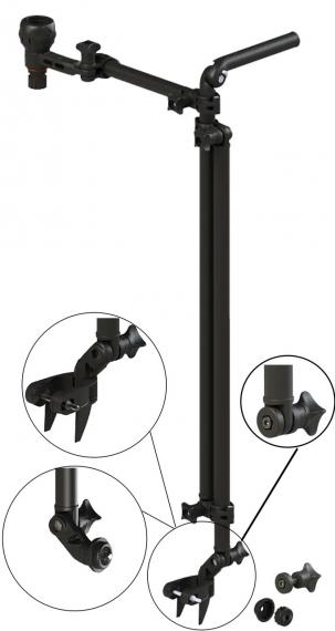 BORIKA Universal Onboard Transducer Holder in the Assembly with the Mount LSp1100